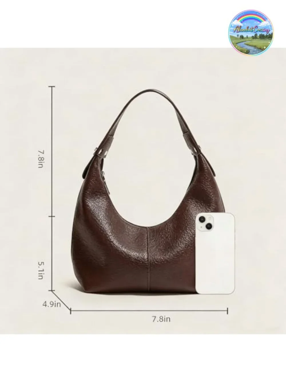 Vegan Leather Hobo Shoulder Bag Tote Y2K Purse Clutch